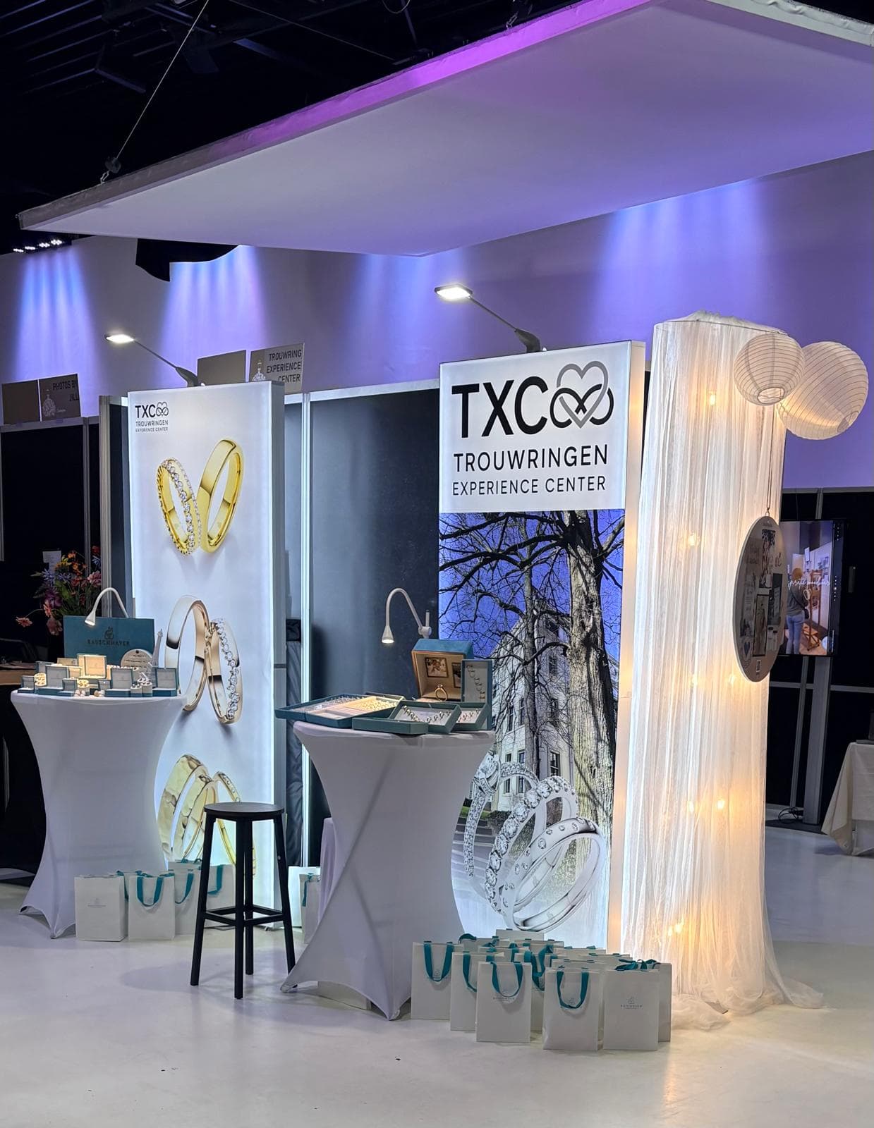TXC Trouwringen Experience Center stand op de trouwbeurs
